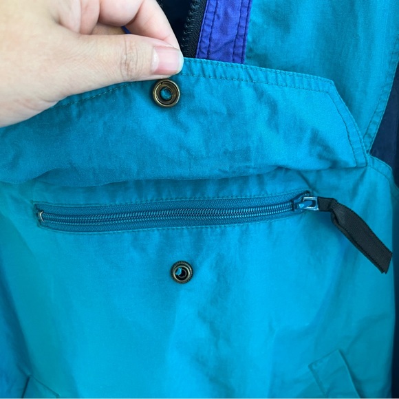 White Sierra Mens Vintage Pullover Windbreaker XL Anorak Front Pocket - Picture 5 of 5